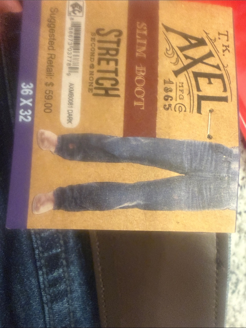 T.K. Axel Slim Boot Stretch Jeans - Dark Blue